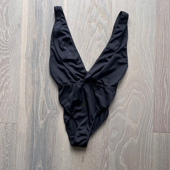 Out From Under Slinky Deep-V Bodysuit - Picture 1 of 2
